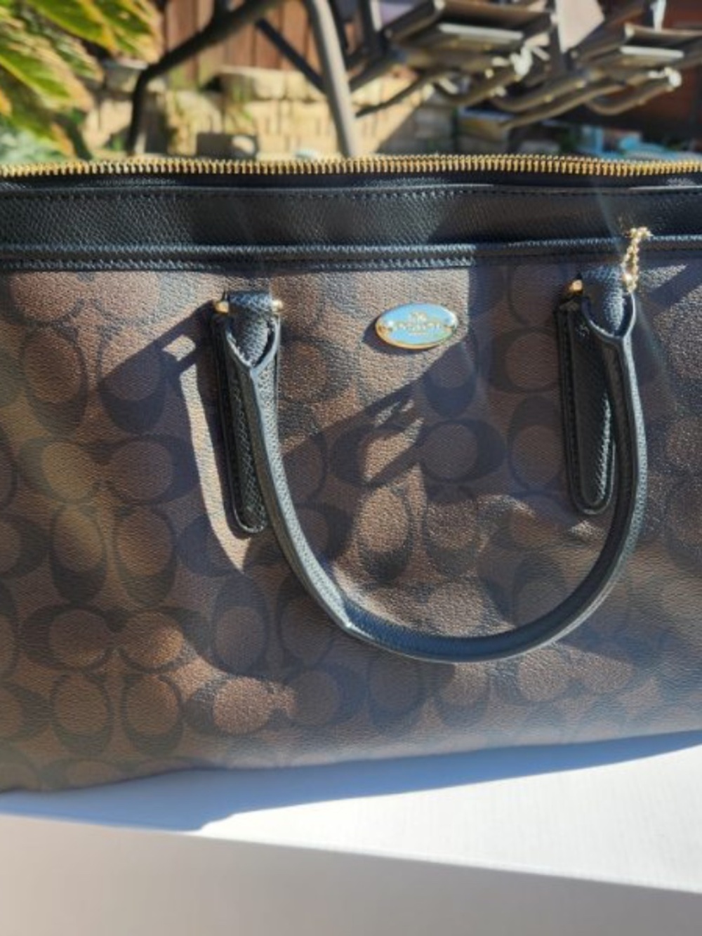 COACH MORGAN SIG SATCHEL HANDBAG F34617 - Picture 2 of 9